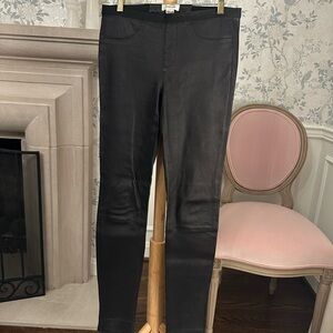 Helmut Lang Sleek Black Coated Pants